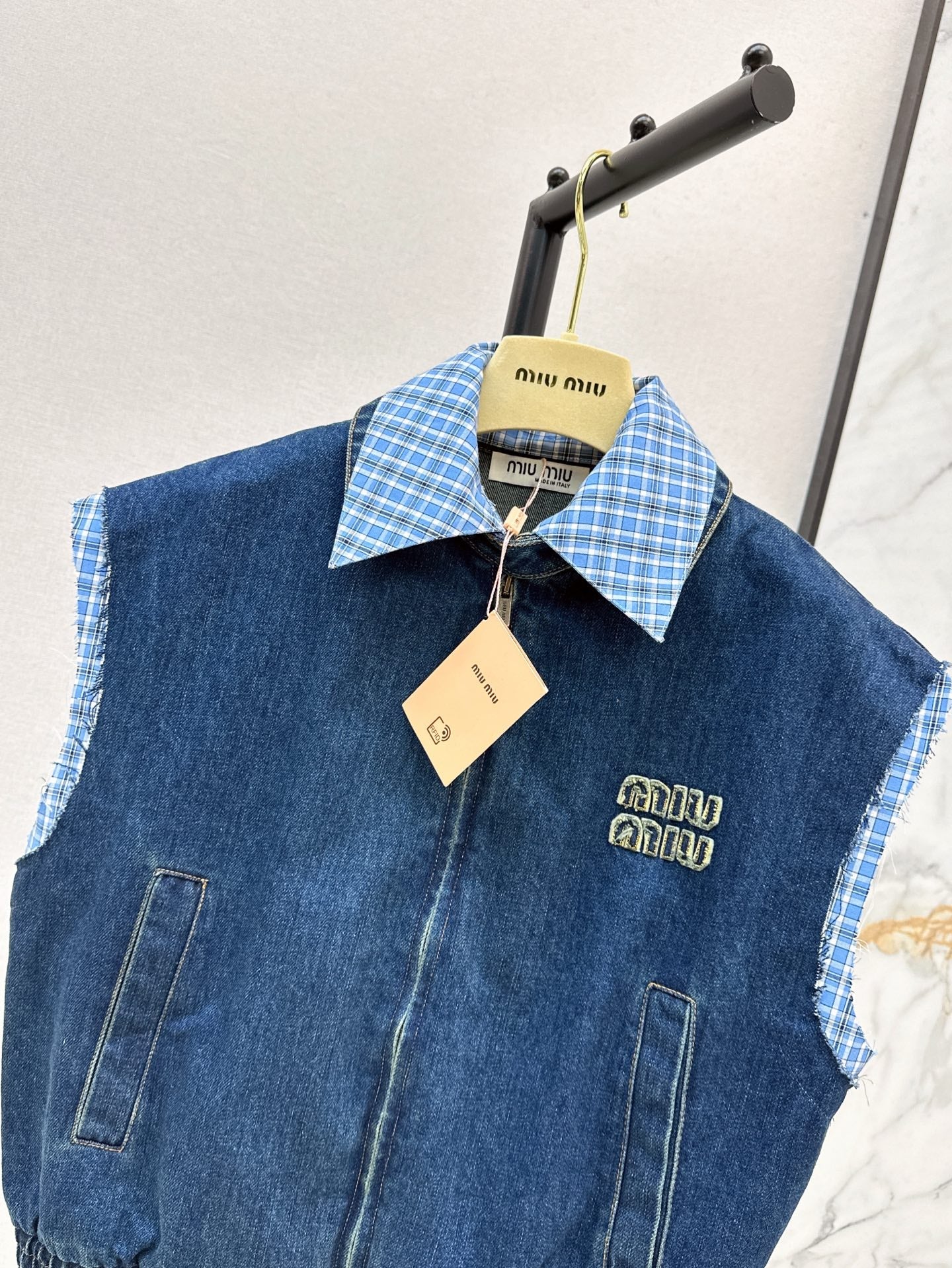Miu 25ss denim vest