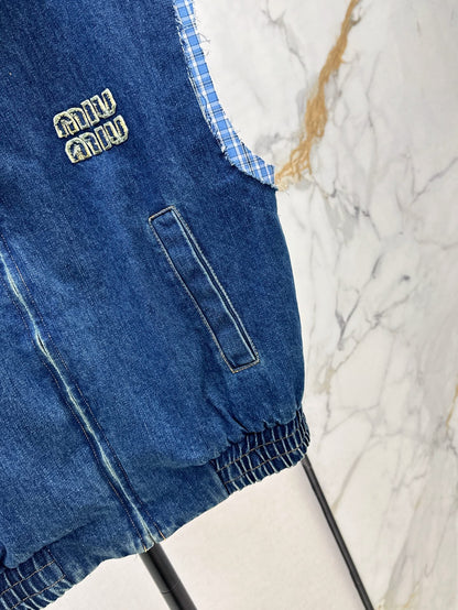 Miu 25ss denim vest