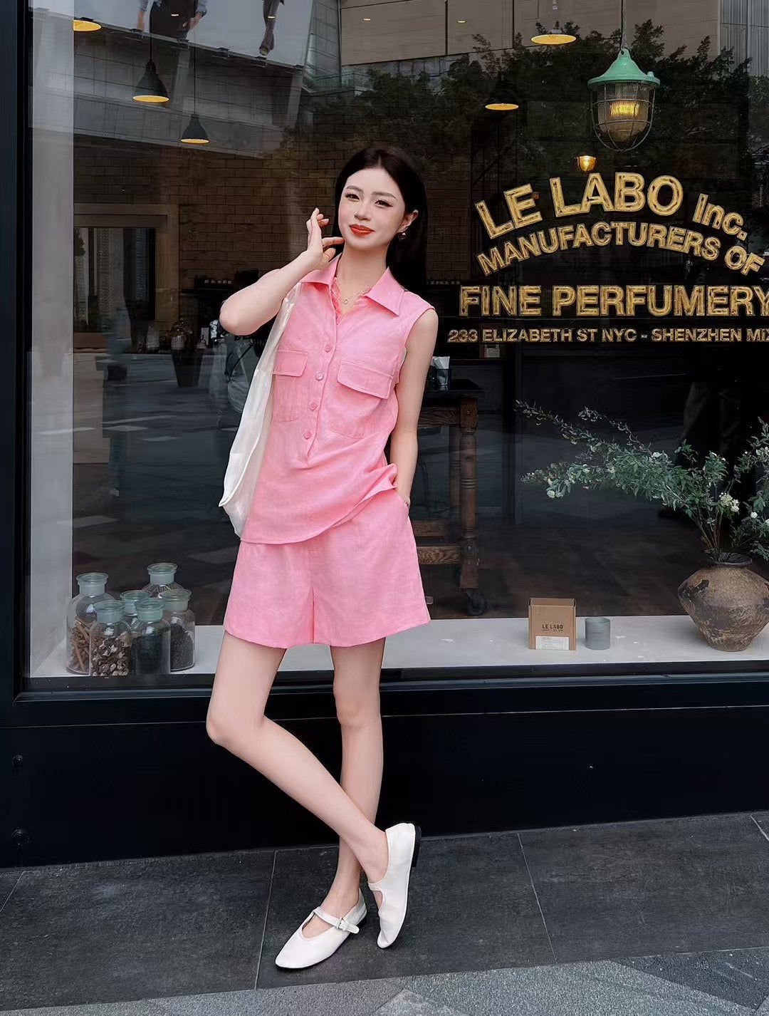 Loro 25ss linen suit