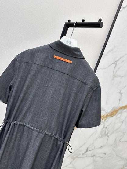 Mon 25ss drawstring dress