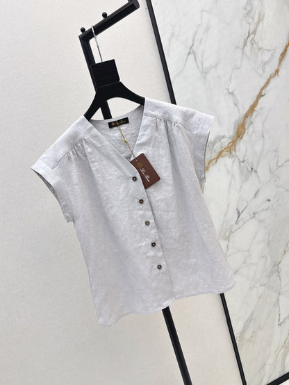 Loro 25ss linen vest