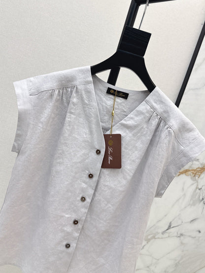 Loro 25ss linen vest