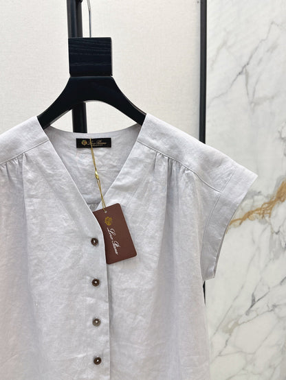 Loro 25ss linen vest
