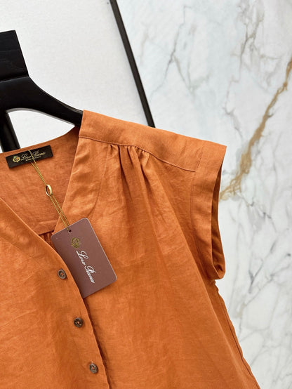 Loro 25ss linen vest