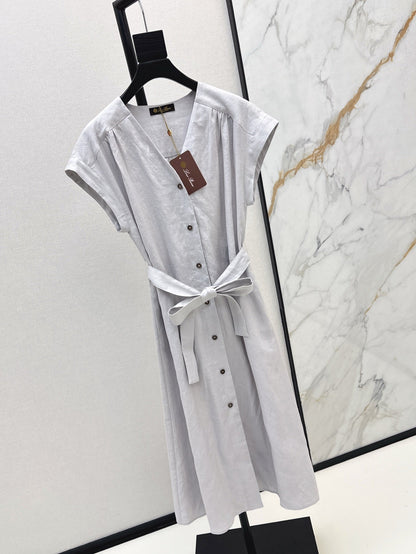 Loro 25ss sleeveless linen dress