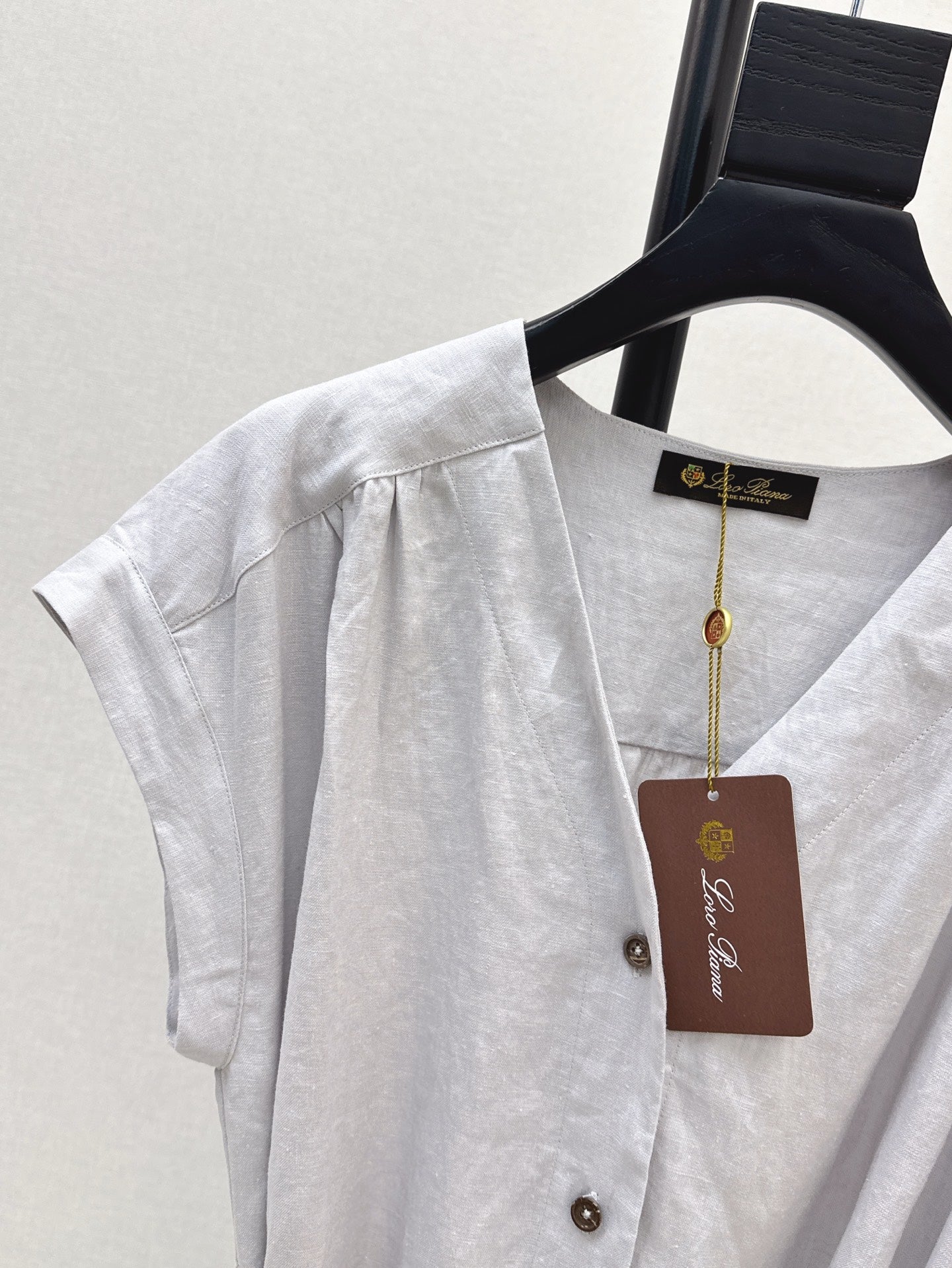 Loro 25ss sleeveless linen dress