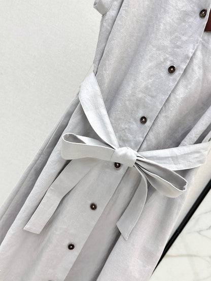 Loro 25ss sleeveless linen dress
