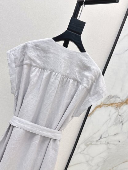 Loro 25ss sleeveless linen dress