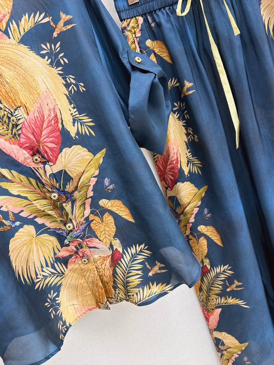 Zim 25ss Silk print shirt