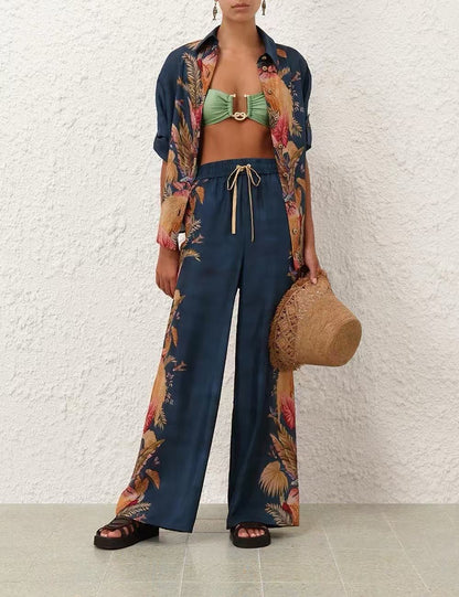 Zim 25ss Silk print shirt