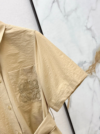 Loe 25ss embroidered dress