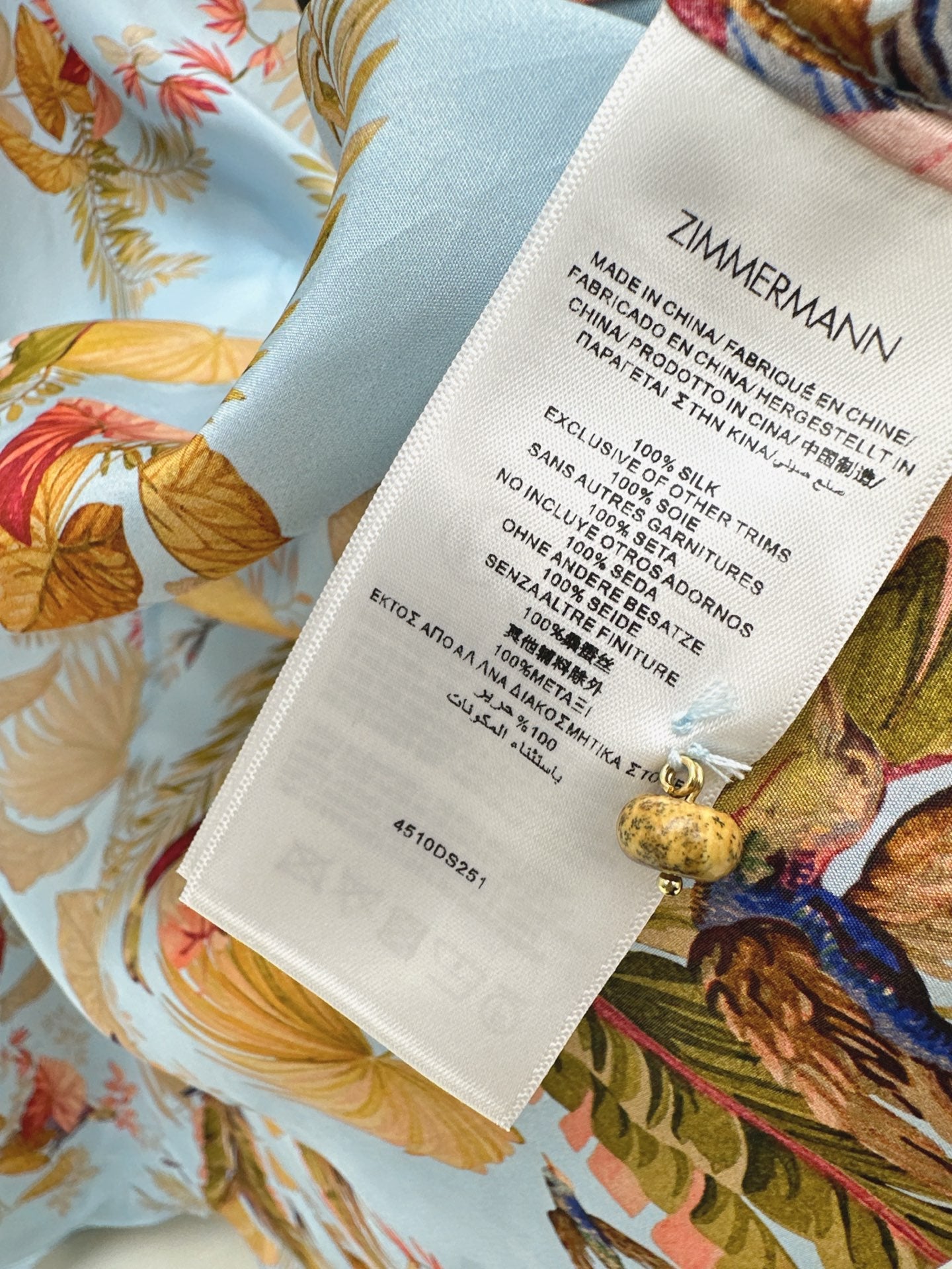 Zimm 25ss Silk dress