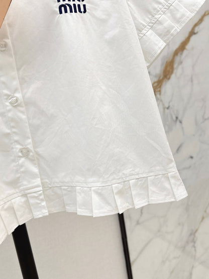 Miu 25ss embroidered shirt