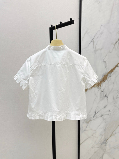 Miu 25ss embroidered shirt