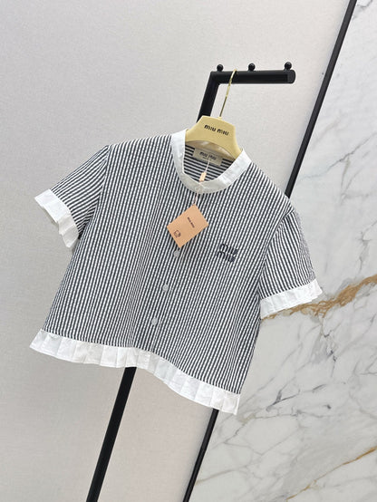 Miu 25ss embroidered shirt