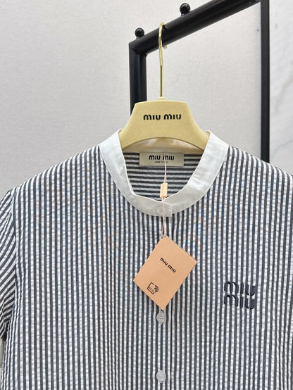Miu 25ss embroidered shirt