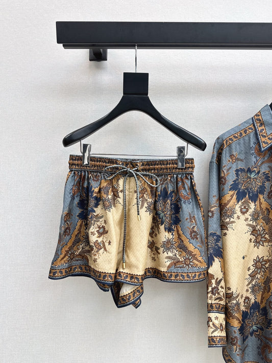 Zim 25ss print silk short
