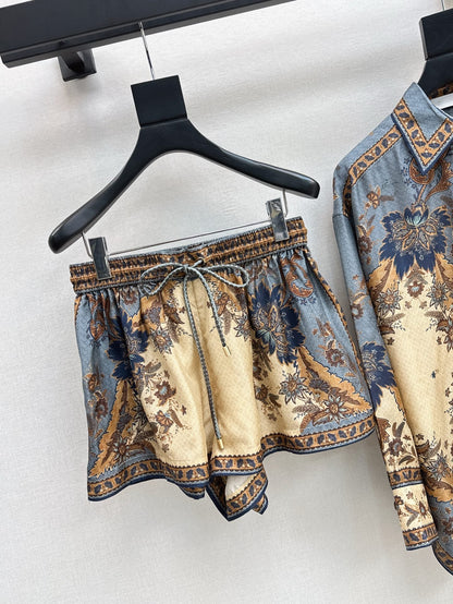 Zim 25ss print silk short
