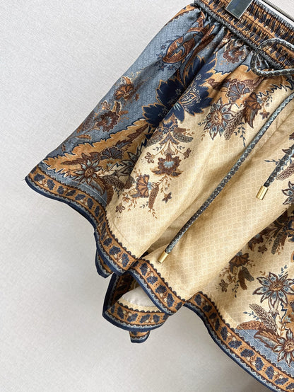 Zim 25ss print silk short