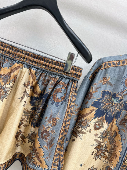 Zim 25ss print silk short