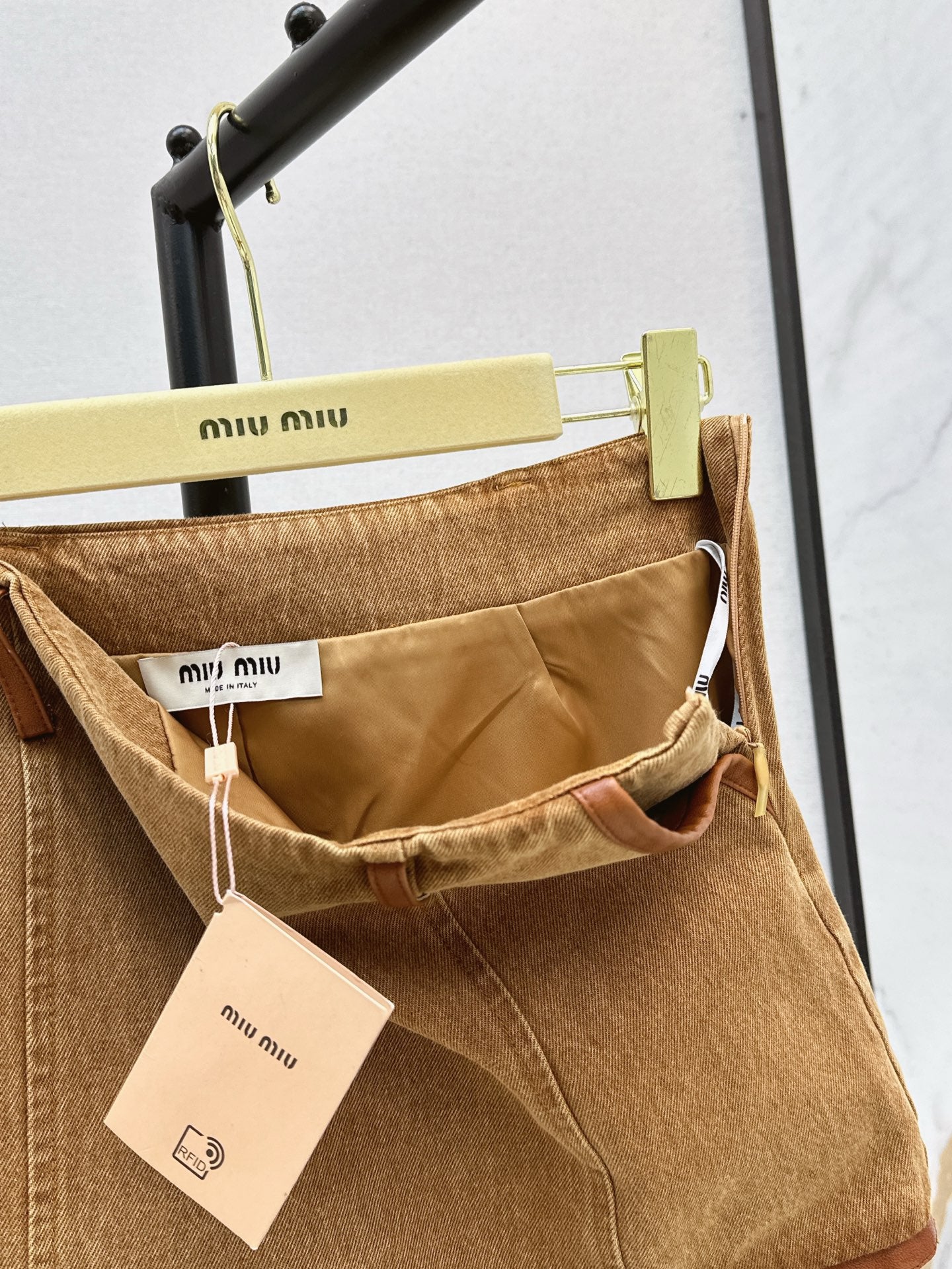 Miu 25ss denim skirt