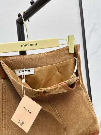 Miu 25ss denim skirt