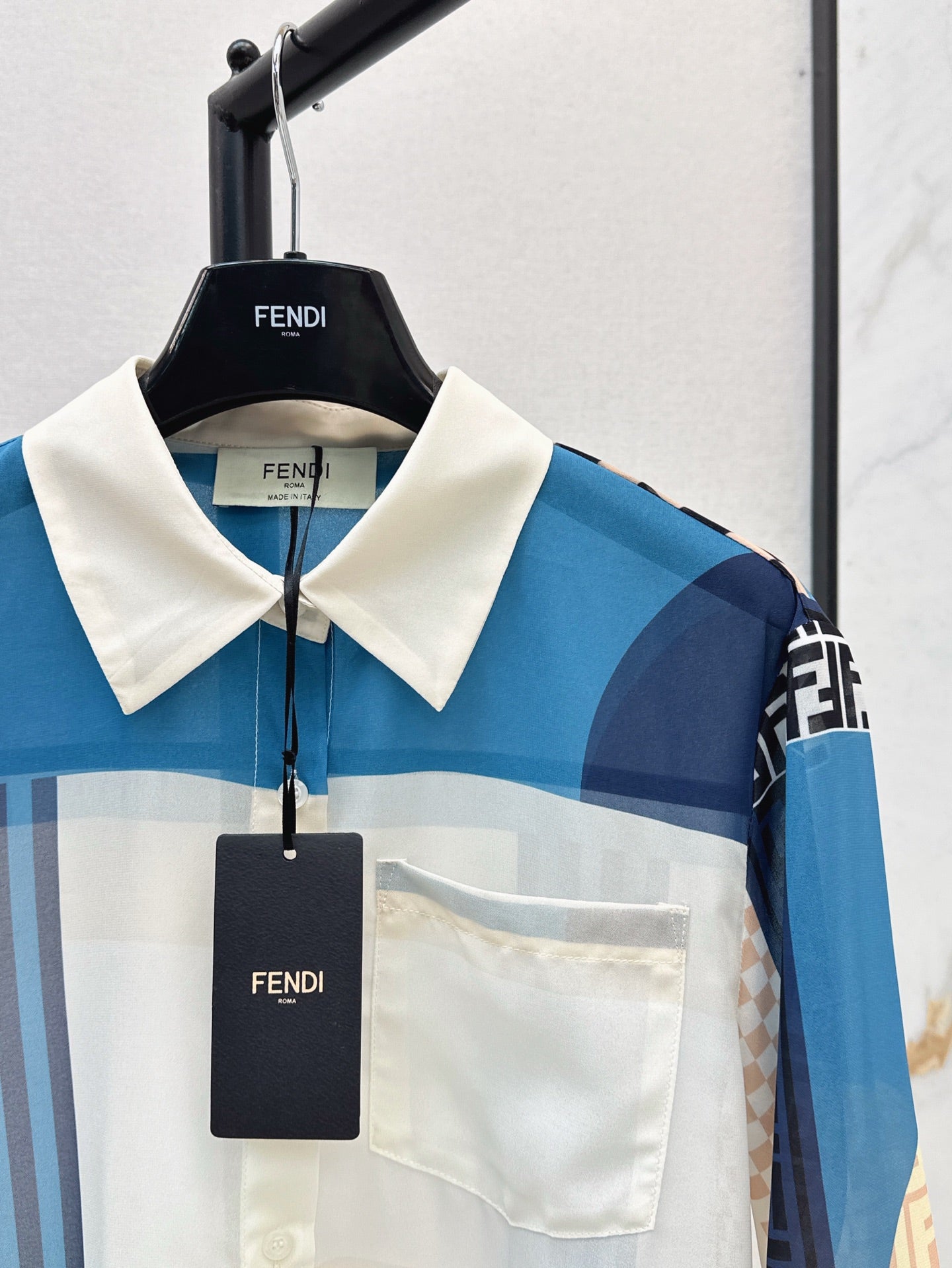 Fend 25ss print shirt