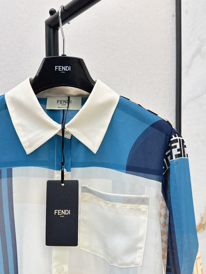 Fend 25ss print shirt