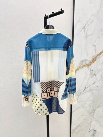 Fend 25ss print shirt