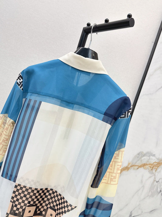 Fend 25ss print shirt