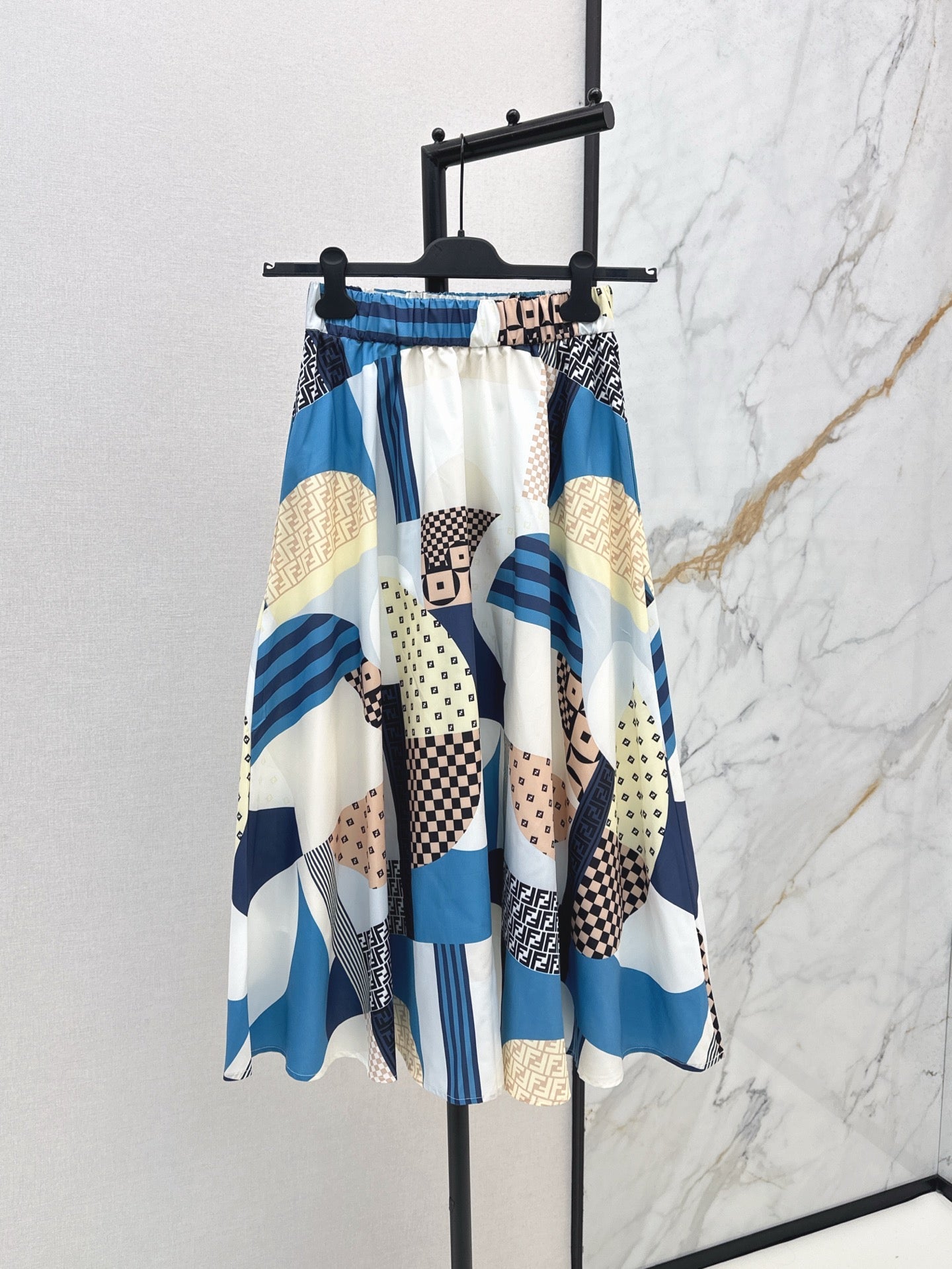Fen 25ss print skirt