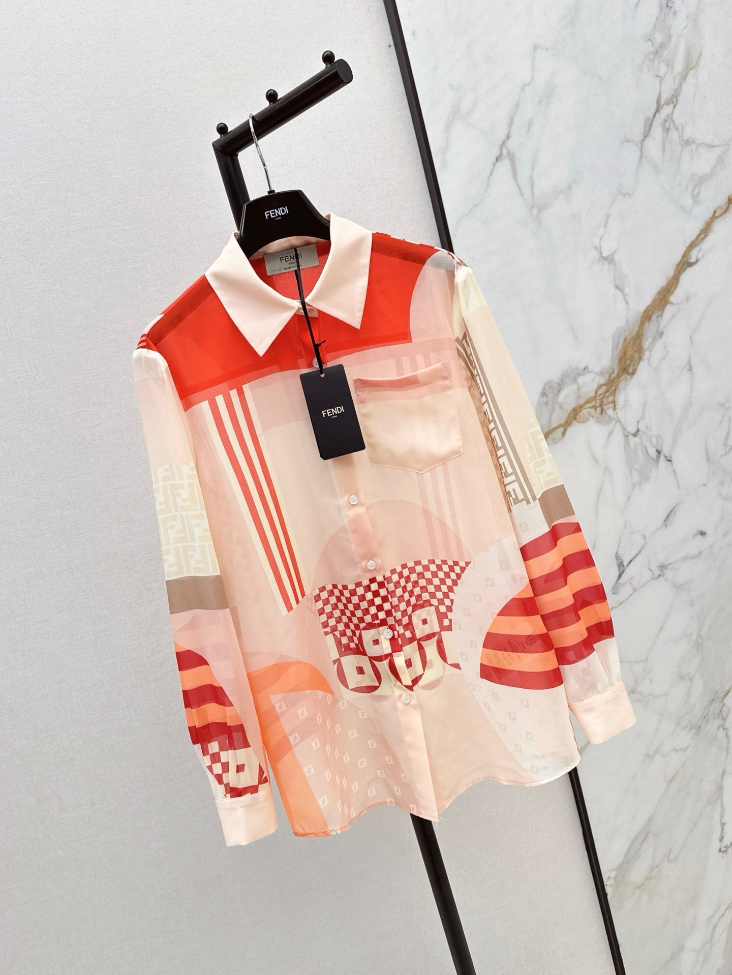 Fend 25ss print shirt