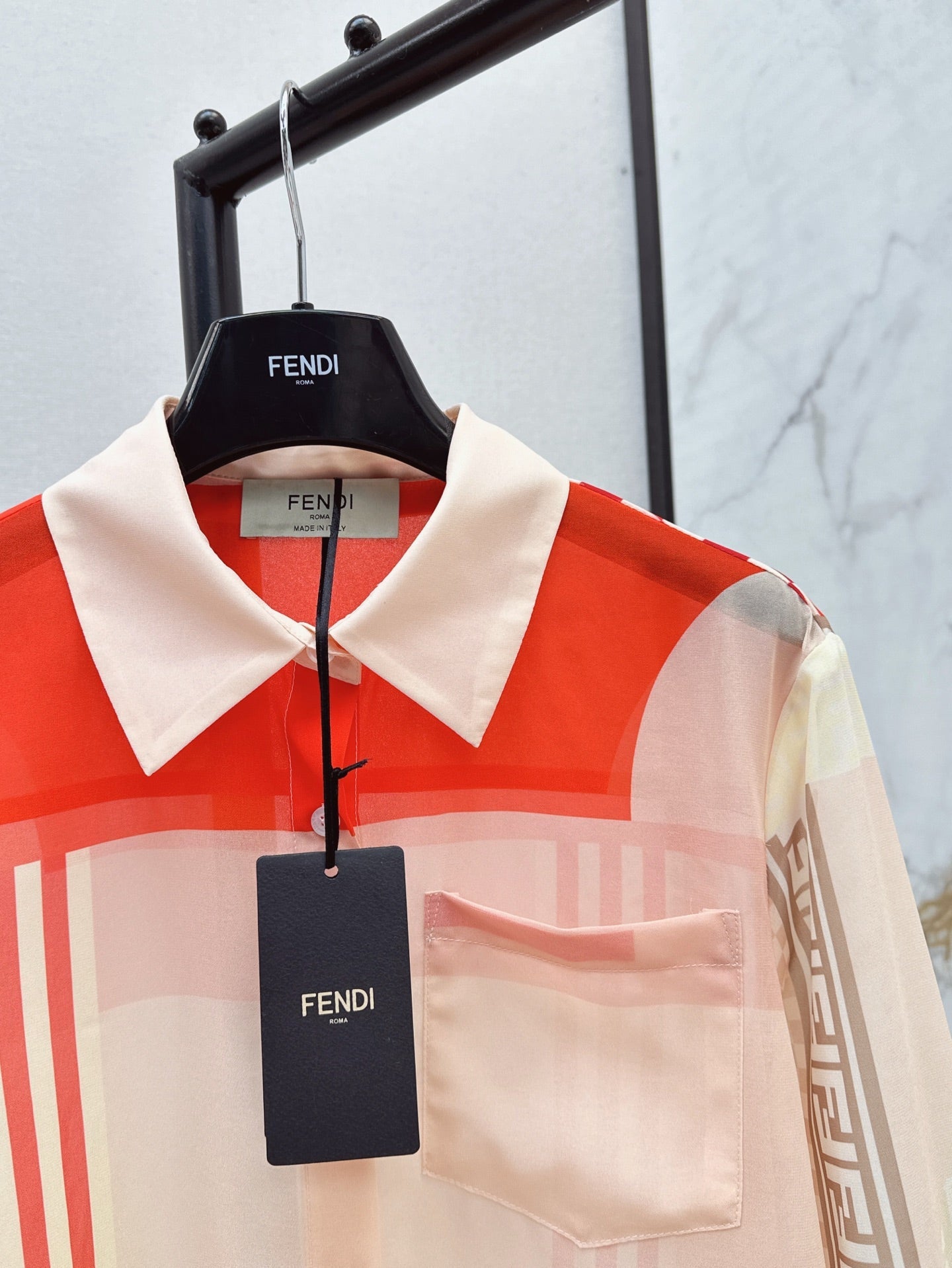 Fend 25ss print shirt