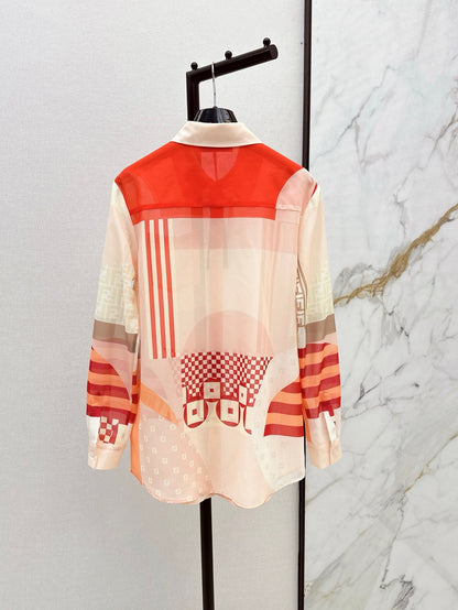 Fend 25ss print shirt