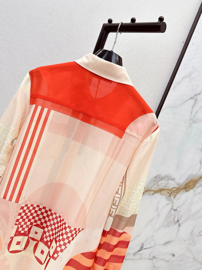 Fend 25ss print shirt
