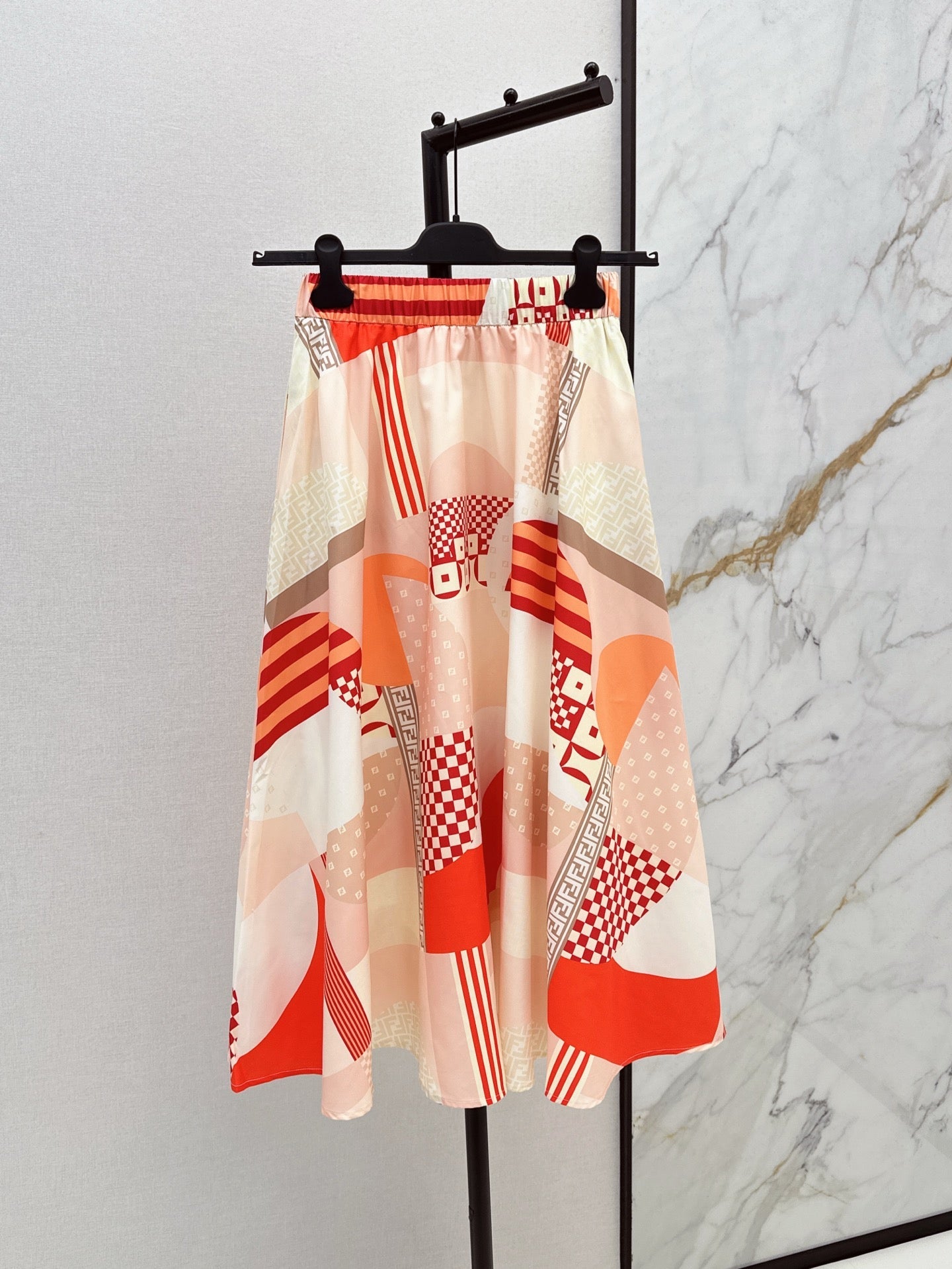 Fen 25ss print skirt