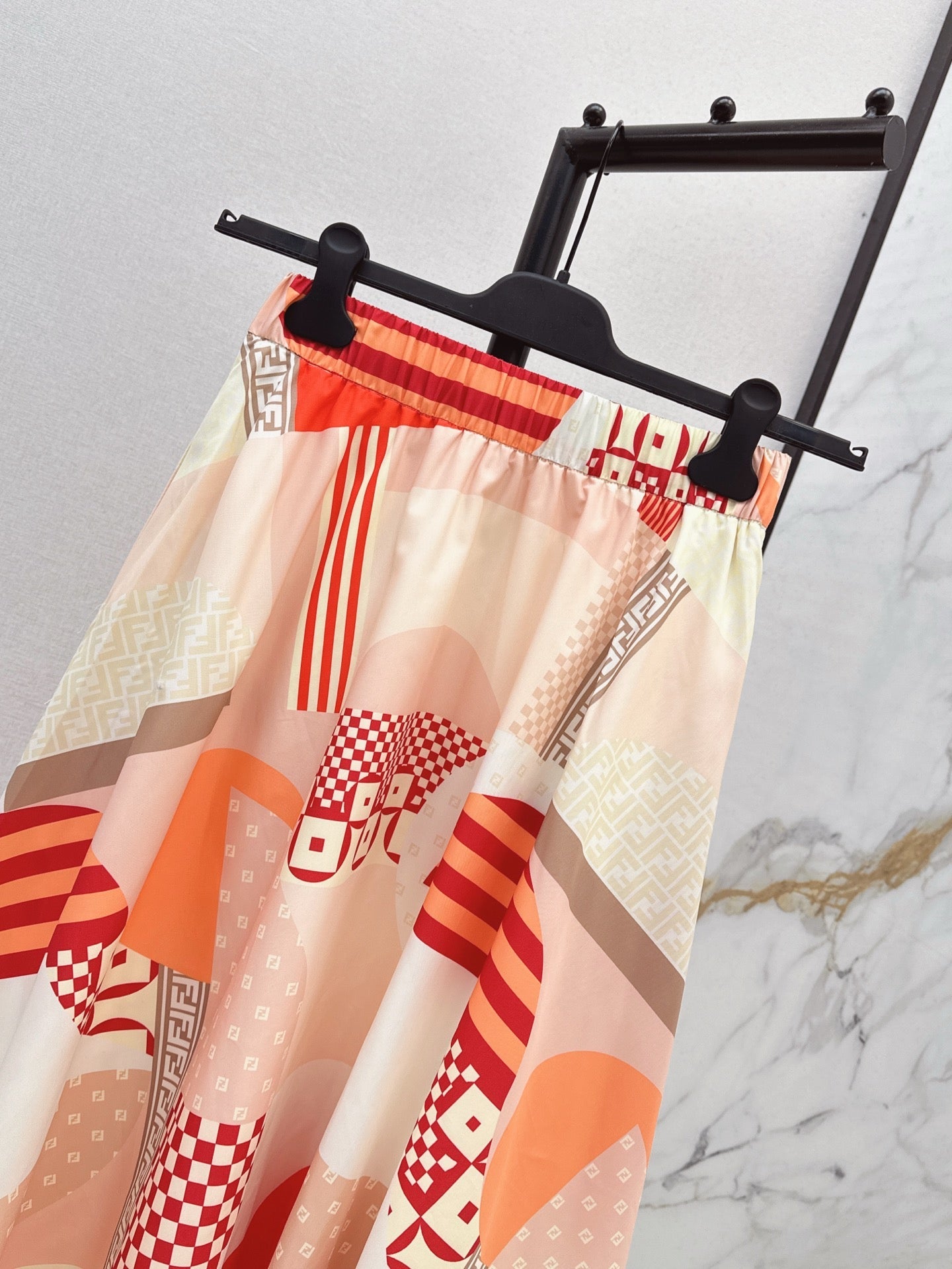 Fen 25ss print skirt