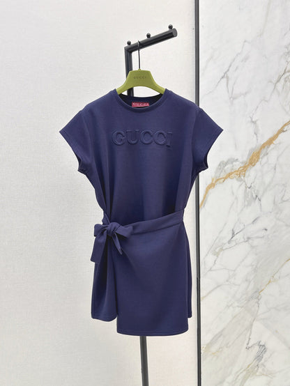 Guc 25ss embossed dress