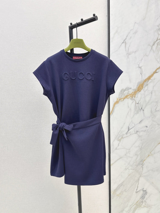 Guc 25ss embossed dress