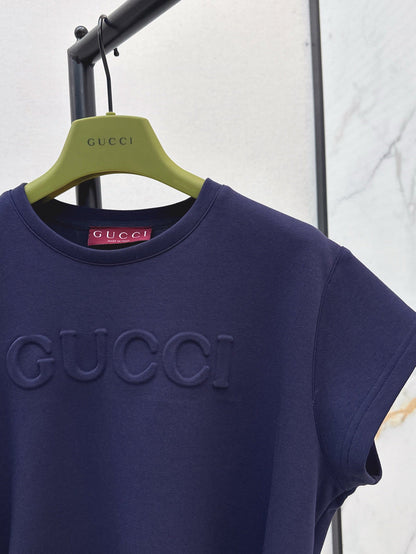 Guc 25ss embossed dress