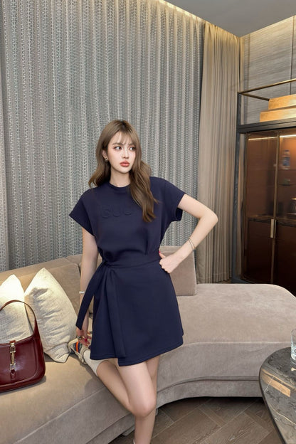 Guc 25ss embossed dress