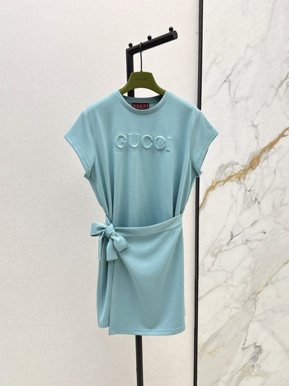 Guc 25ss embossed dress