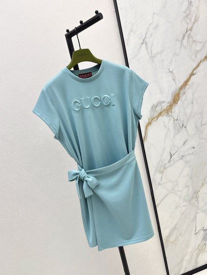 Guc 25ss embossed dress