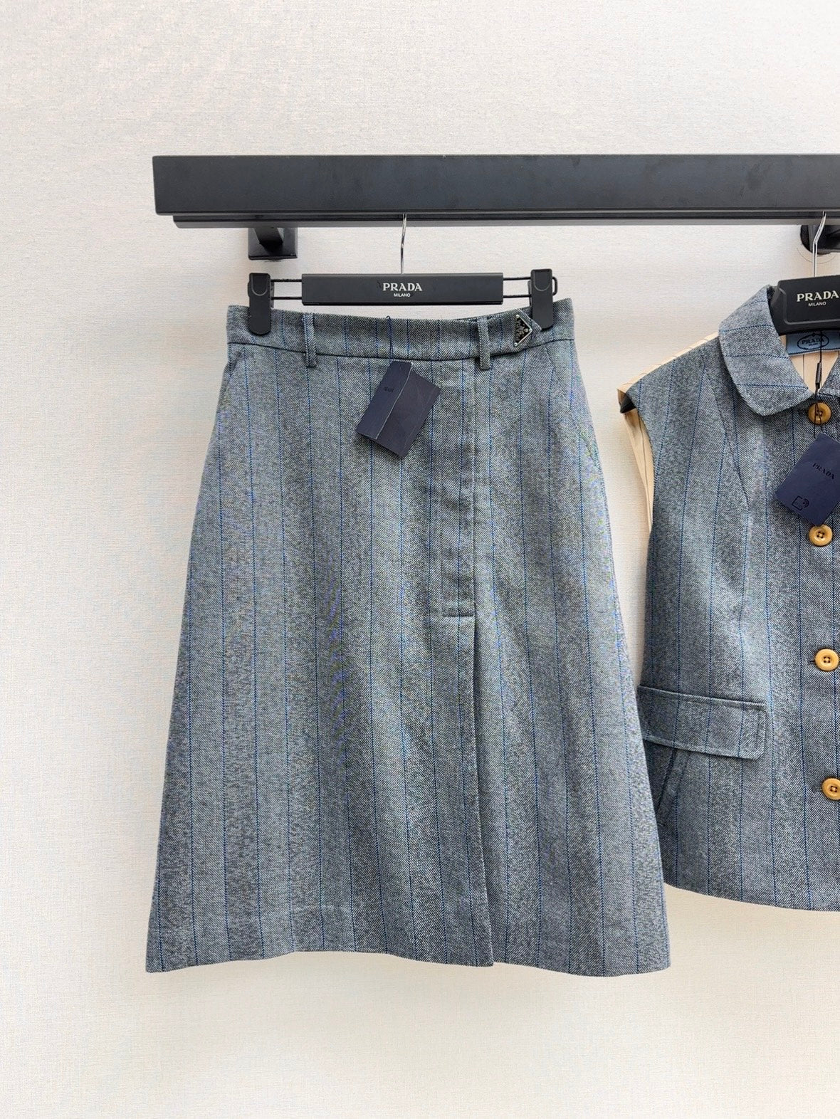 Pra 25ss wool skirt
