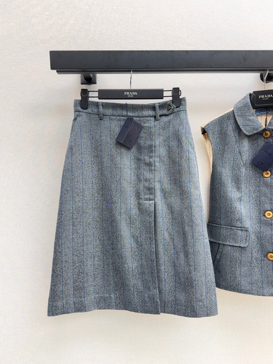 Pra 25ss wool skirt
