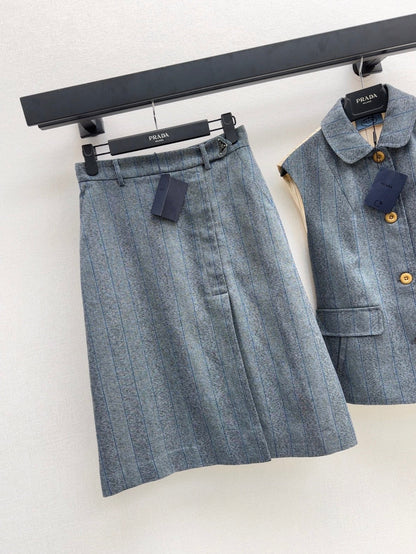 Pra 25ss wool skirt