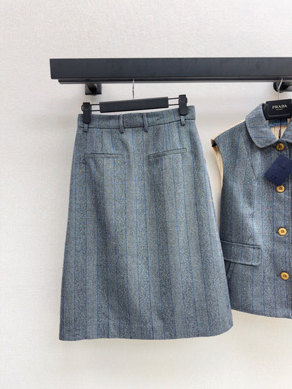 Pra 25ss wool skirt
