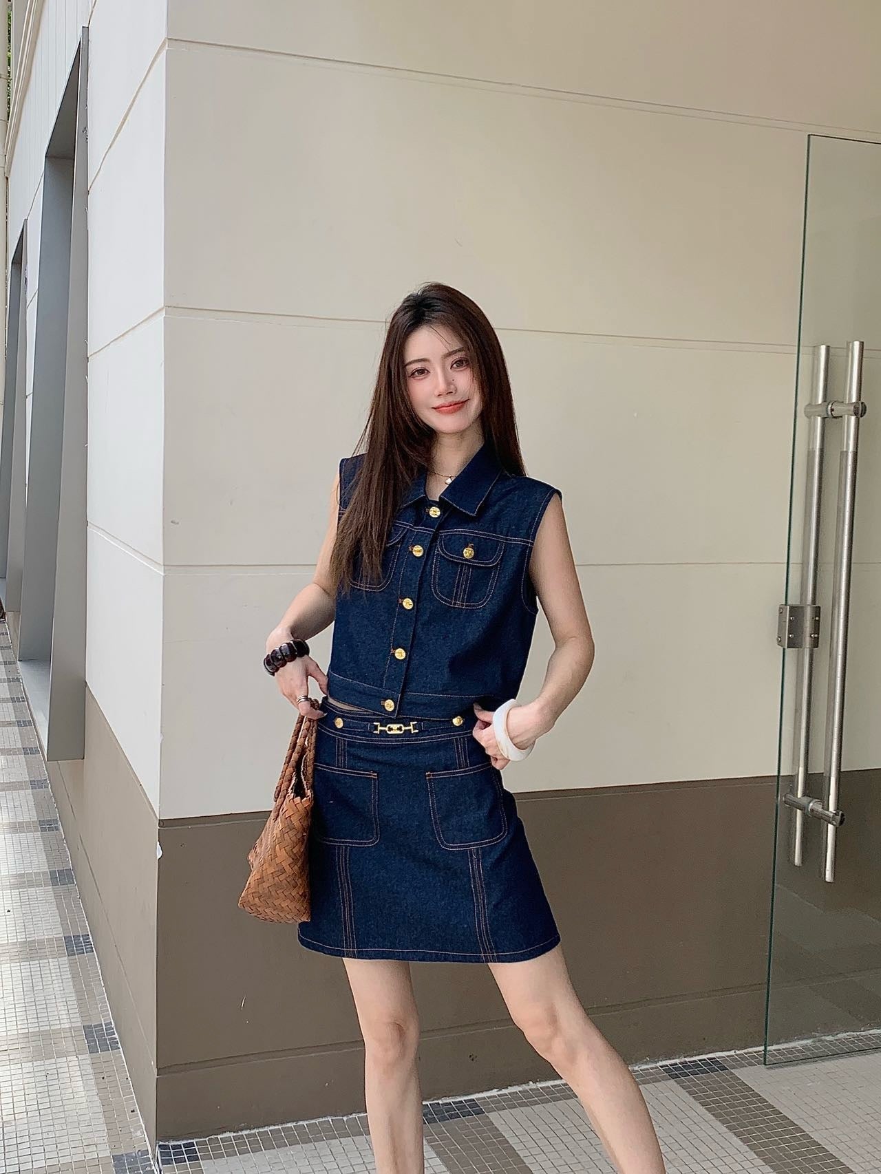 Celi 25ss denim skirt