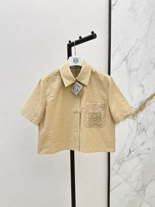 Loe 25ss embroidered shirt