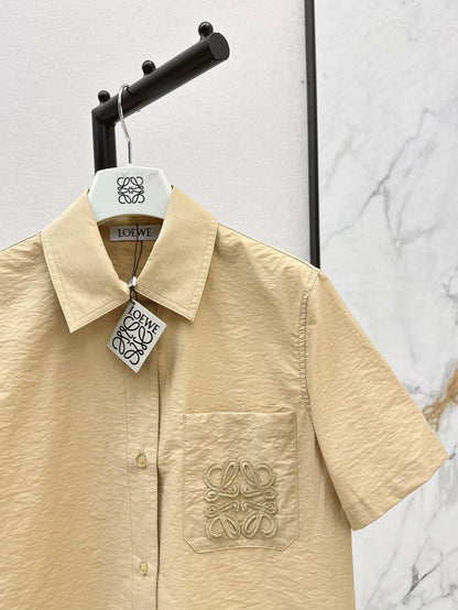 Loe 25ss embroidered shirt